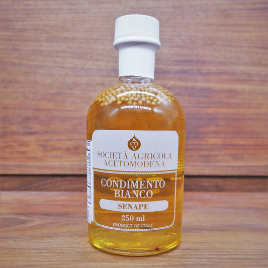 Acetomodena Condimento Bianco Senape - White Balsamic Vinegar w/ Mustard Seeds