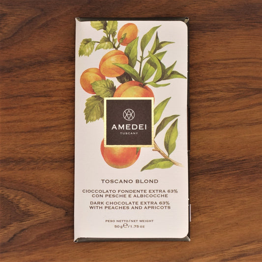 Amedei- Toscano Blond Dark Chocolate w/ Peach and Apricot - Mongers' Provisions