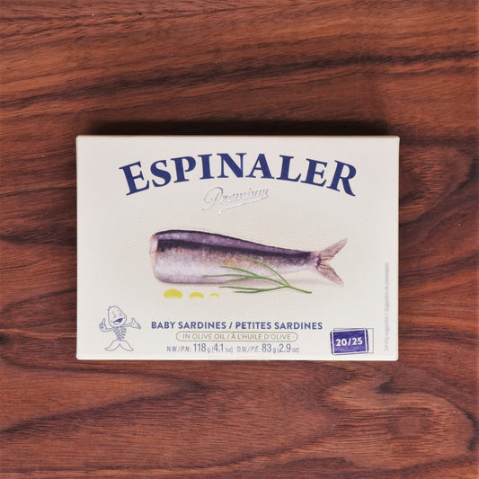 Espinaler Baby Sardines in Olive Oil 20/25 Premium Line - Mongers' Provisions