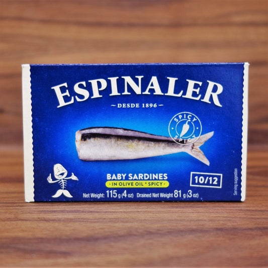 Espinaler Baby Sardines in Spicy Sauce 10/12 Classic Line - Mongers' Provisions
