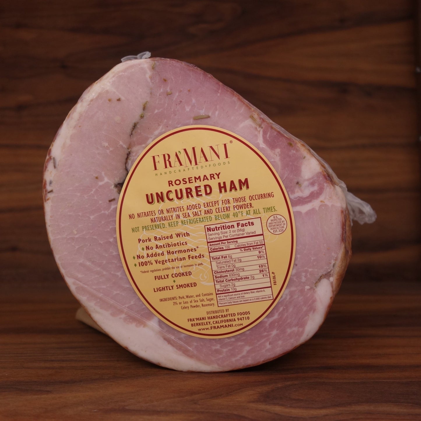 Fra'Mani Rosemary Ham 1/2 lb - Mongers' Provisions