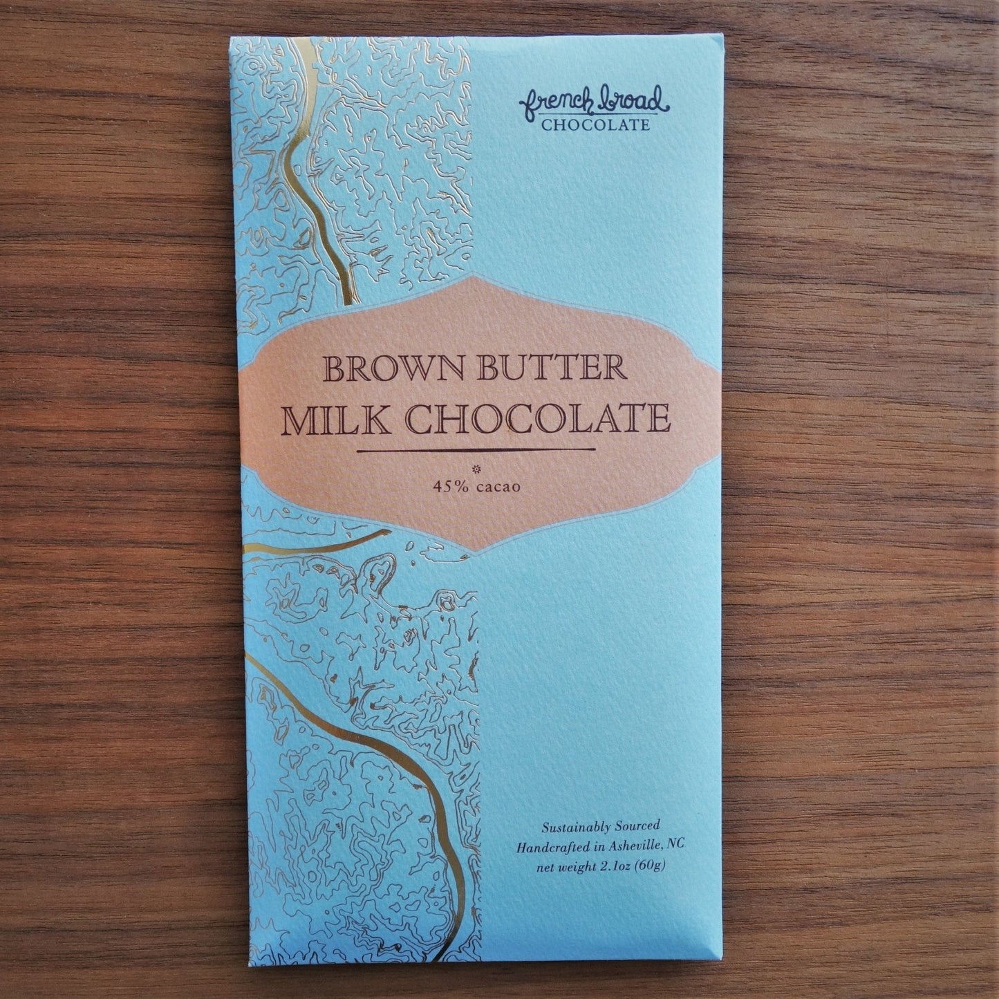French Broad- Brown Butter Milk Chocolate 45% - Mongers' Provisions