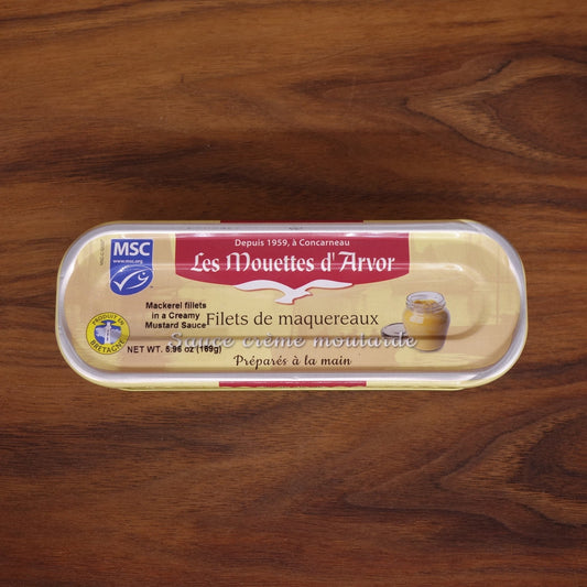 Les Mouettes d'Arvor Mackerel in Mustard & Crème Fraiche - Mongers' Provisions