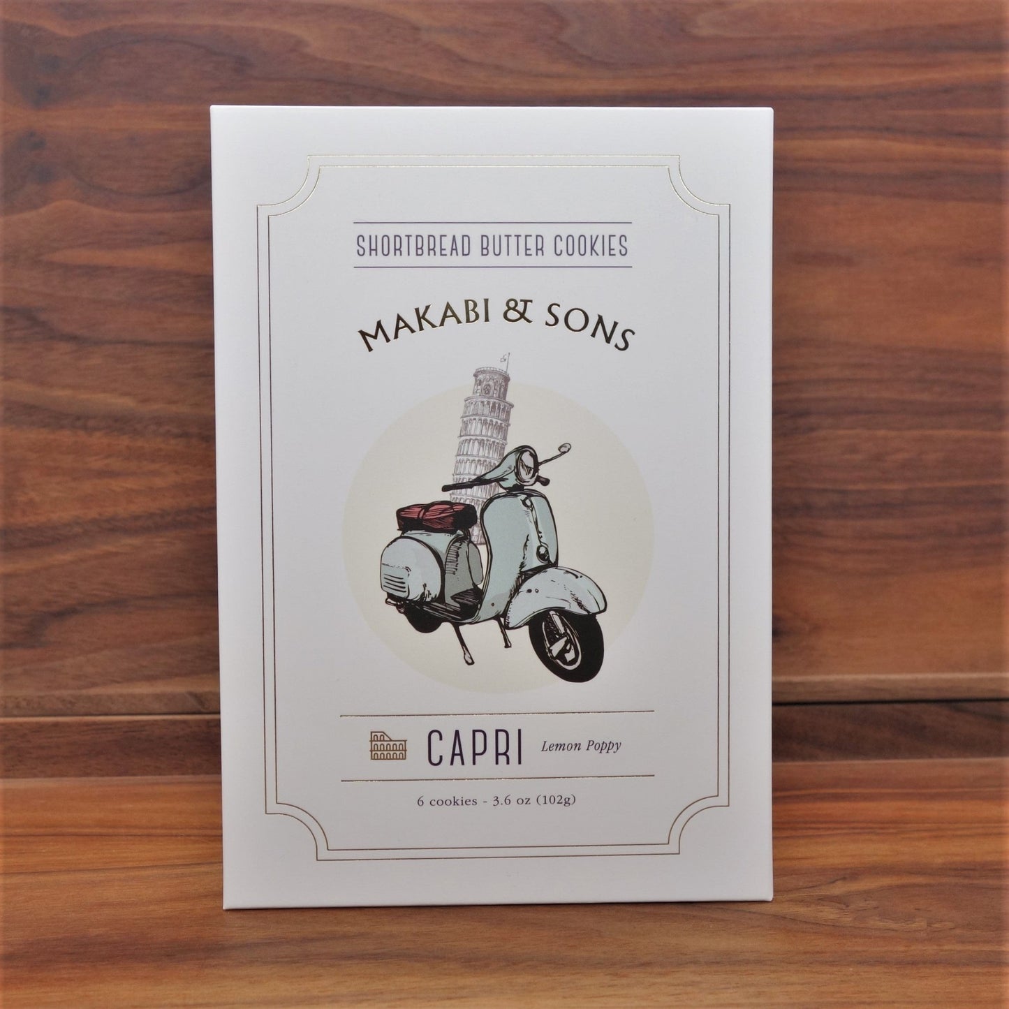 Makabi and Sons - Capri Lemon Poppy Shortbread Cookies - Mongers' Provisions