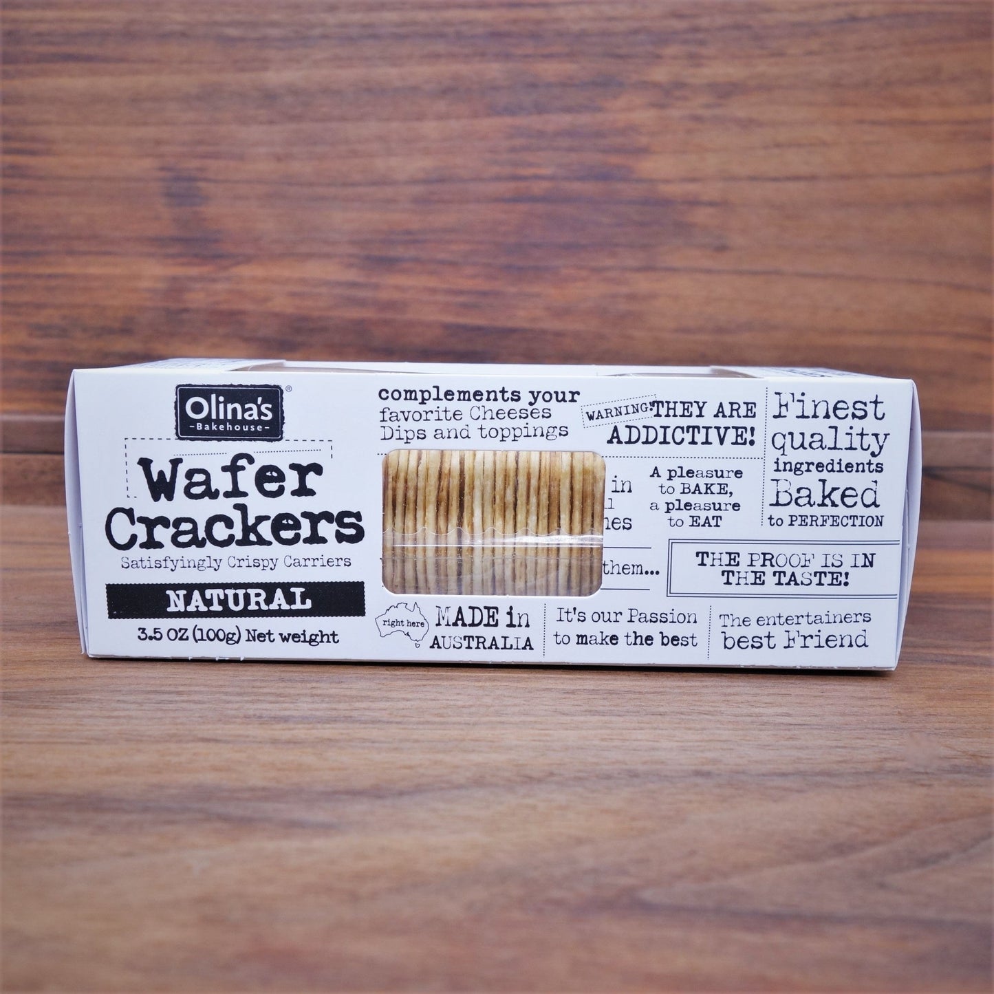 Olina's - Natural Wafer Crackers - Mongers' Provisions