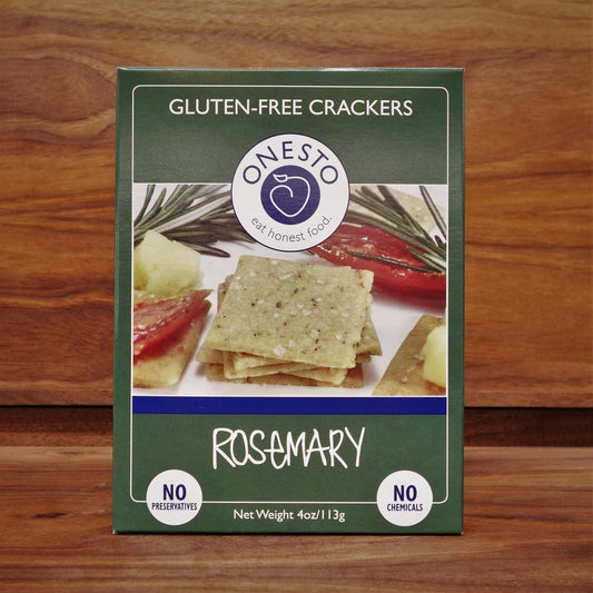 Onesto- Rosemary Gluten Free Crackers - Mongers' Provisions