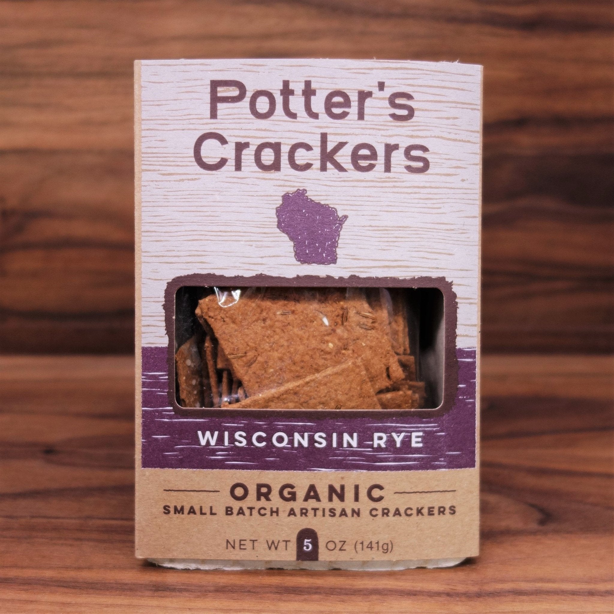 Potter's Crackers Wisconsin Rye Mongers' Provisions