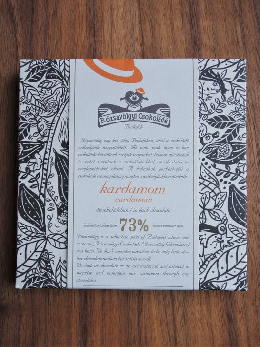 Rozsavolgyi Chocolate w/ Cardamom 73pct - Mongers' Provisions